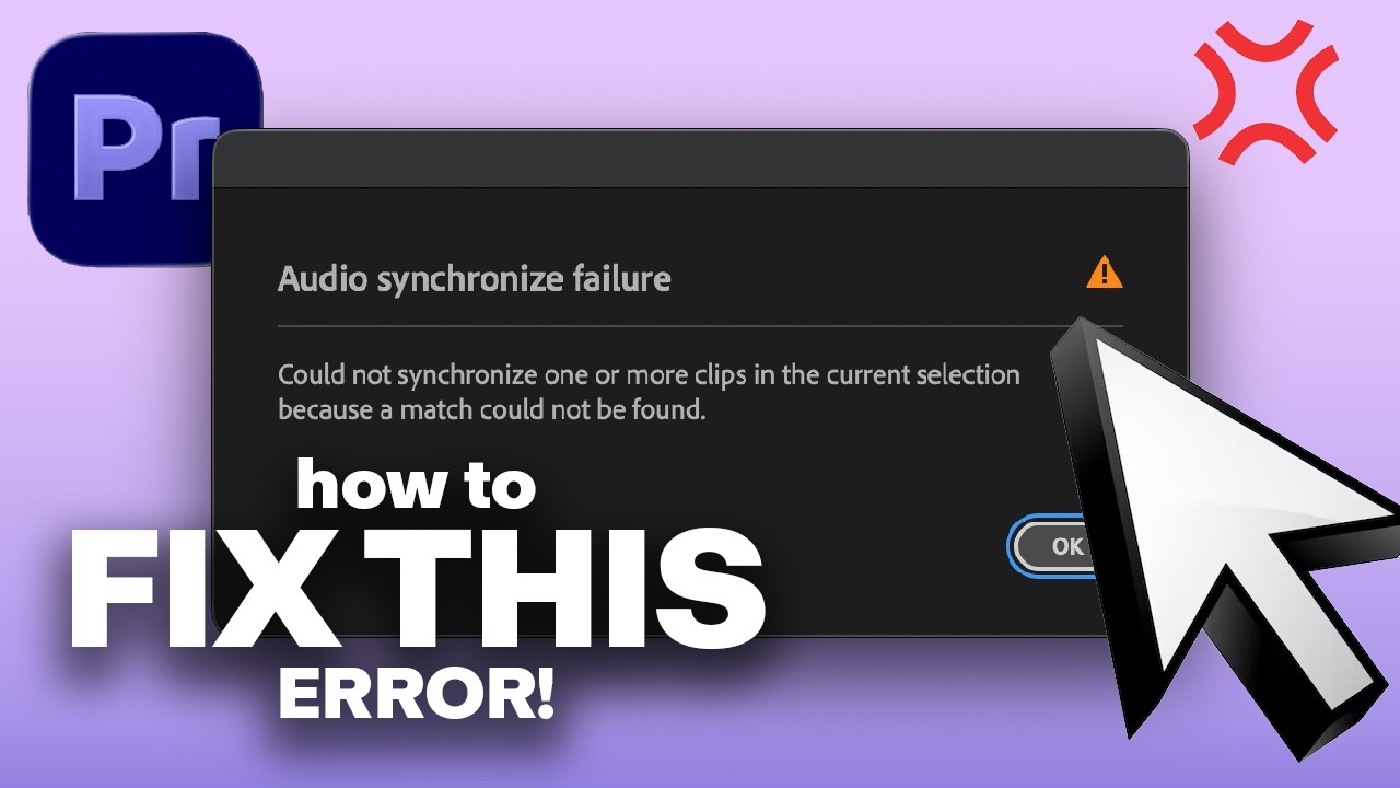 Audio Synchronize Failure Premiere Pro Error (How to EASILY Fix it)