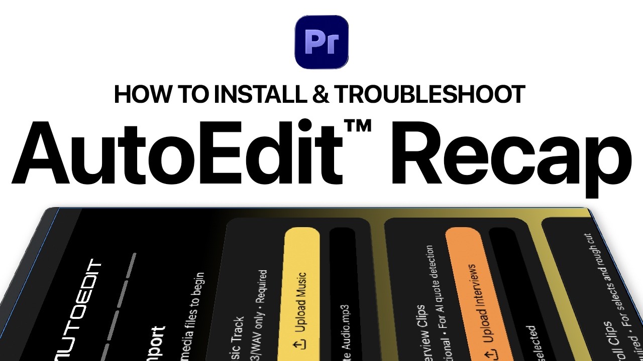 How to Install and Troubleshoot AutoEdit in Premiere Pro