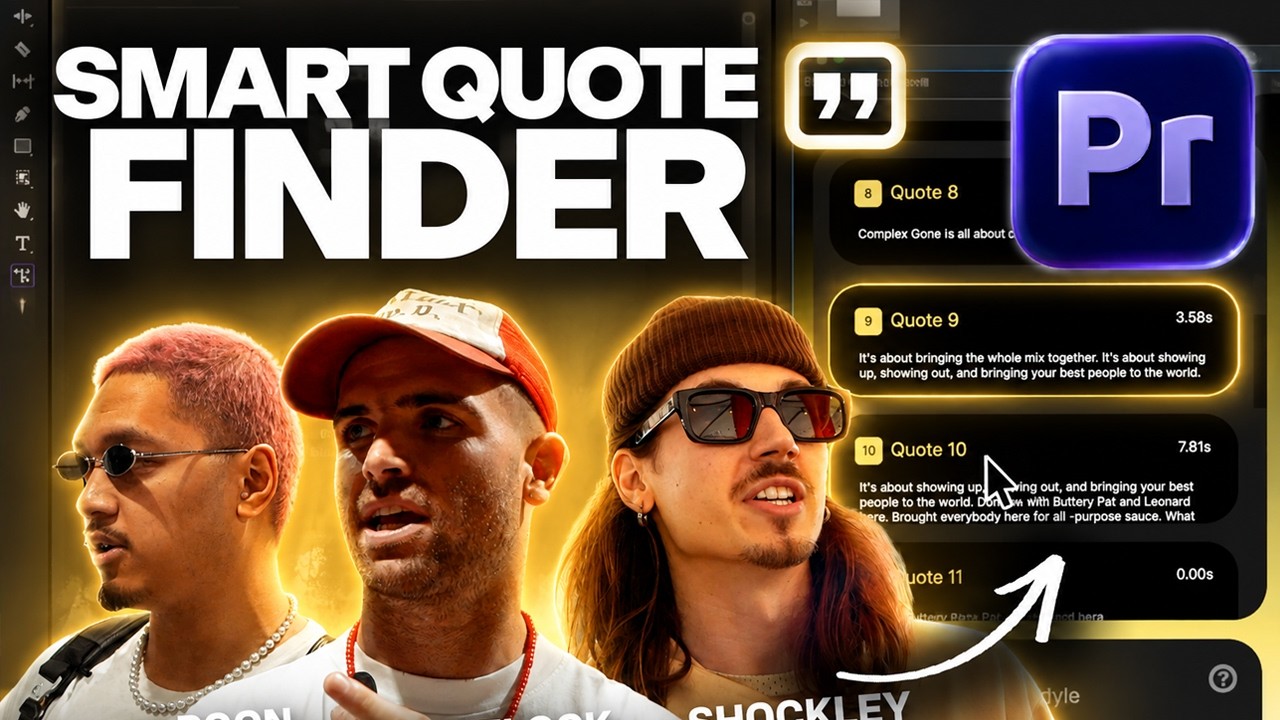 This AI Finds the Best Interview Quotes in Premiere Pro
